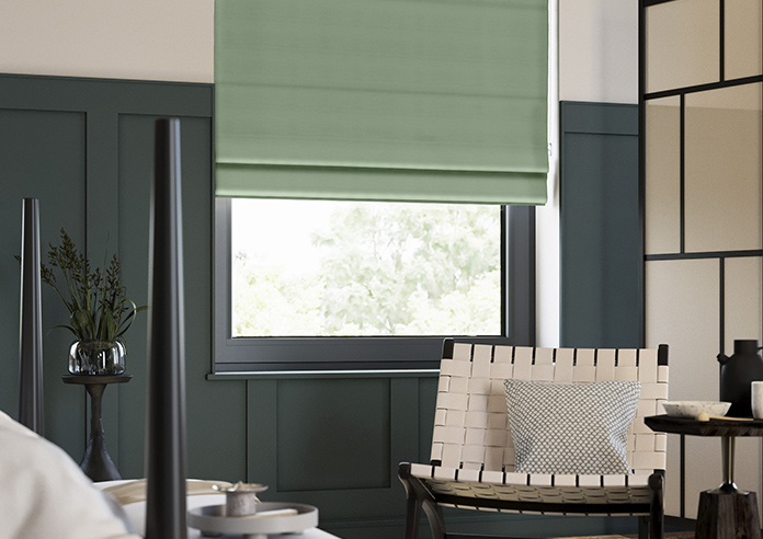 Shima Faux Silk, Fern - Roman Blind - Image 5